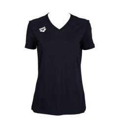 Koszulka damska Arena Team T-Shirt Panel. Niebieskie koszulki sportowe Arena, bez wzorów, z bawełny, bez ramiączek, do biegania. Za 99.00 zł.