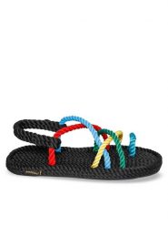 Bohonomad Sandały Ibiza IBZ.2077.WRS Kolorowy. Sandały Bohonomad, bez wzorów, z materiału, bez obcasa, na płaskiej podeszwie, bez zapięcia. Za 239.99 zł.