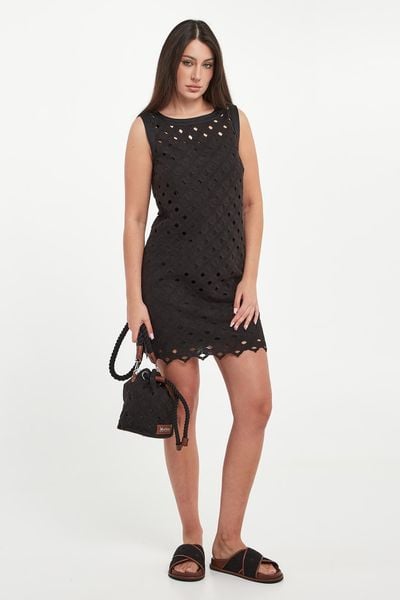 Sukienka mini Pesi MAX MARA BEACHWEAR. Sukienki Max Mara Beachwear, l, bez wzorów, bez kołnierzyka, bez ramiączek, mini. Za 1,199.00 zł.