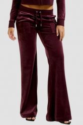 JUICY COUTURE Śliwkowe spodnie dresowe damskie Layla Low Rise, Rozmiar M. Fioletowe spodnie dresowe Juicy Couture, m, bez wzorów, z dresówki, z obniżonym stanem. W wyprzedaży za 323.99 zł.