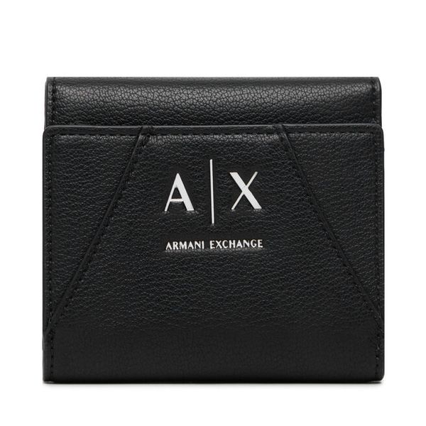 Portfel Armani Exchange. Czarne portfele Armani Exchange, bez wzorów. Za 269.99 zł.