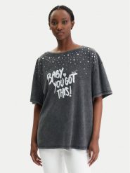 Liu Jo T-Shirt WA6131 J3868 Szary Regular Fit. Szare t-shirty Liu Jo, xs, bez wzorów, z bawełny, bez kołnierzyka, bez ramiączek. Za 339.99 zł.