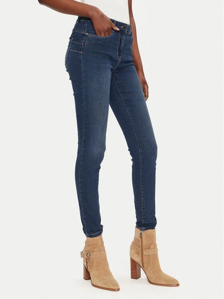 Morgan Jeansy 241-PARDA Granatowy Slim Fit. Niebieskie jeansy Morgan, bez wzorów. Za 176.99 zł.