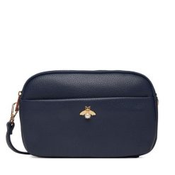 Torebka Rieker. Niebieskie listonoszki Rieker, bez wzorów, bez dodatków. Za 209.99 zł.