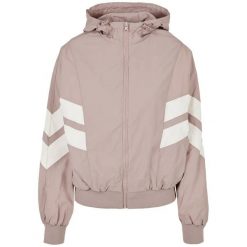 Bluza damska z kapturem Urban Classics crinkle batwing. Białe bluzy Urban Classics, na lato, l, bez wzorów, z meshu, z kapturem. Za 200.00 zł.