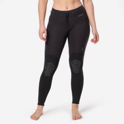 Legginsy UV surfingowe damskie Olaian 900 z neoprenu. Czarne legginsy OLAIAN, l, bez wzorów, z neoprenu. Za 119.99 zł.