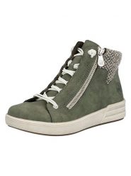 Rieker Sneakersy w kolorze khaki rozmiar: 36. Brązowe trampki Rieker, bez wzorów, za kostkę, bez zapięcia. Za 179.95 zł.