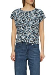 S.Oliver Koszulka w kolorze granatowo-niebieskim rozmiar: 36. Niebieskie bluzki S.Oliver, s, bez wzorów, bez kołnierzyka, bez ramiączek. Za 43.68 zł.