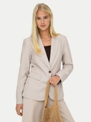 ONLY Marynarka Raven 15338389 Beżowy Slim Fit. Brązowe marynarki i żakiety Only, bez wzorów, z syntetyku. Za 199.99 zł.