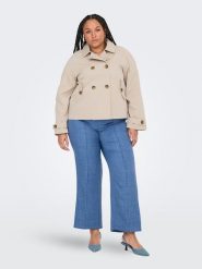 ONLY Carmakoma Kurtka przejściowa w kolorze beżowym rozmiar: M-46/48. Brązowe kurtki Only Carmakoma, m, bez wzorów, bez kaptura. Za 115.24 zł.