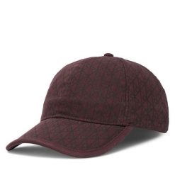 Czapka z daszkiem Calvin Klein. Czerwone czapki Calvin Klein, bez wzorów. Za 189.99 zł.