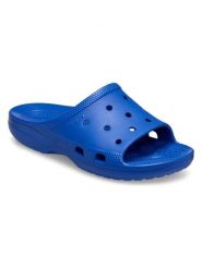Crocs Klapki "Classic Icon" w kolorze niebieskim rozmiar: 41/42. Niebieskie klapki Crocs, bez wzorów, z otwartym noskiem, bez obcasa. Za 121.80 zł.