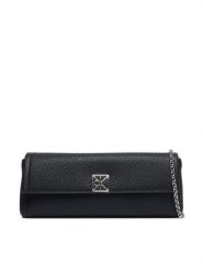 Calvin Klein Torebka Emblem Hw Pebble Clutch LV04F3740G Czarny. Czarne torebki klasyczne Calvin Klein, bez wzorów, ze skóry, bez dodatków. Za 489.99 zł.