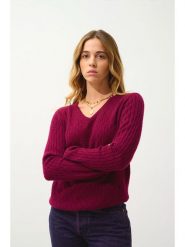 AUTHENTIC CASHMERE Kaszmirowy sweter "Grasmoor" w kolorze bordowym rozmiar: L. Czerwone swetry AUTHENTIC CASHMERE, l, bez wzorów, z kaszmiru, bez ramiączek. Za 427.45 zł.