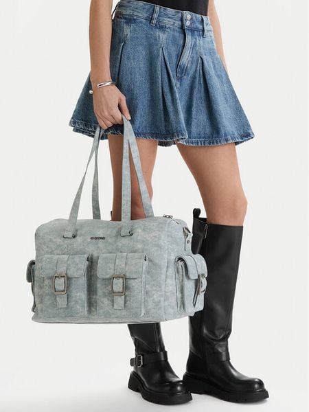 G-Star Raw Torebka EO-LDA8482J Niebieski. Niebieskie torebki klasyczne G-Star Raw, bez wzorów, z materiału, bez dodatków. Za 173.99 zł.