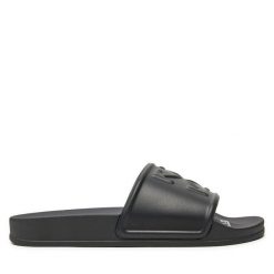 Klapki Off-White. Czarne klapki OFF-WHITE, bez wzorów, bez obcasa. Za 479.99 zł.