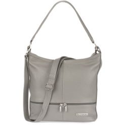 Shopperka skórzana Beltimore I66 j. szara. Szare shopper BELTIMORE, bez wzorów, ze skóry, na ramię, duże, bez dodatków. Za 189.99 zł.