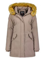 Geographical Norway Parka "Dinasty" w kolorze szarobrązowym rozmiar: XL. Brązowe parki Geographical Norway, xl, bez kaptura. Za 289.20 zł.