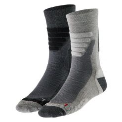 Skarpety turystyczne unisex – Multi szare – 2 pary. Szare skarpety XTREME, bez wzorów, z elastanu. Za 134.79 zł.