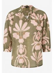 More & More Bluzka w kolorze oliwkowo-jasnoróżowym rozmiar: 38. Brązowe bluzki More & More, bez wzorów, z bawełny, bez kołnierzyka, bez ramiączek. Za 122.09 zł.