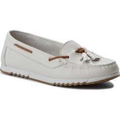 Mokasyny FILIPE - 9999 Branco. Białe mokasyny Filipe, bez wzorów, z materiału, bez obcasa. W wyprzedaży za 179.00 zł.