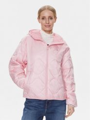 Tommy Jeans Kurtka przejściowa DW0DW17242 Różowy Regular Fit. Czerwone kurtki Tommy Jeans, xs, bez wzorów, z jeansu, bez kaptura. Za 459.99 zł.