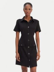 Guess Sukienka codzienna W6RK34 KCMU2 Czarny Classic Fit. Czarne sukienki Guess, na co dzień, xl, z aplikacjami, z syntetyku, bez kołnierzyka, bez ramiączek, proste. Za 619.99 zł.