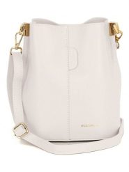 Mia Tomazzi Skórzana torebka "Vepra" w kolorze beżowym - 20 x 23,5 x 14 cm rozmiar: onesize. Brązowe torby na ramię Mia Tomazzi, bez wzorów, z materiału, na ramię, bez dodatków. Za 260.99 zł.