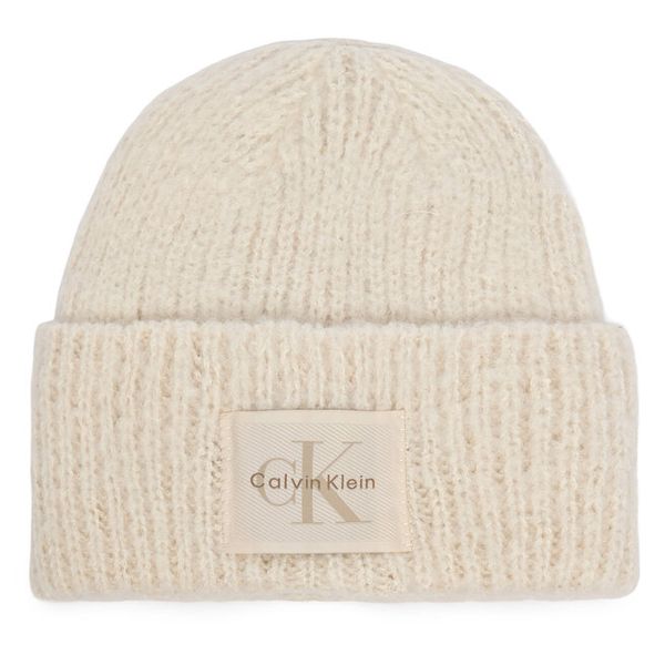 Czapka Calvin Klein. Białe czapki Calvin Klein, bez wzorów. Za 209.99 zł.