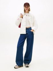 TOMMY JEANS Dżinsy - Comfort fit - w kolorze granatowym rozmiar: W31/L32. Niebieskie jeansy Tommy Jeans, l, z aplikacjami. Za 271.03 zł.