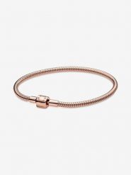 Pandora Pozłacana bransoletka rozmiar: onesize. Różowe bransoletki Pandora, metalowe. Za 539.95 zł.