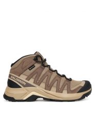 Salomon Trekkingi X-Adventure Recon Mid Gore-Tex L47815200 Brązowy. Brązowe obuwie sportowe Salomon, z gore-texu, bez zapięcia, trekkingowe, gore-tex. Za 659.99 zł.