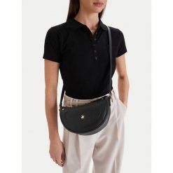 Torebka Beverly Hills Polo Club. Czarne listonoszki Beverly Hills Polo Club, bez wzorów, bez dodatków. Za 159.99 zł.