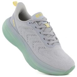 Półbuty sportowe damskie na platformie szare Big Star TT274048. Szare obuwie sportowe Big Star, z tkaniny, bez zapięcia. Za 259.99 zł.