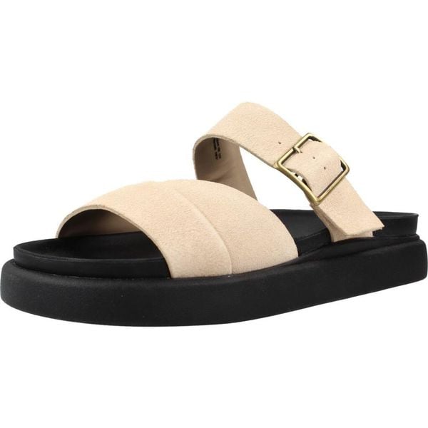 Sandały CLARKS ARISTELLA MULE Jasnobrązowy. Brązowe sandały Clarks, bez wzorów, ze skóry, bez obcasa, bez zapięcia. Za 236.99 zł.