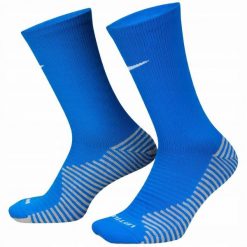 Skarpety Piłkarskie Unisex Dla Dorosłych Strike DriFIT. Niebieskie skarpety Nike, bez wzorów. Za 65.99 zł.
