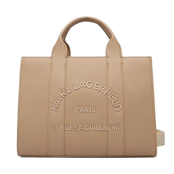 Torebka KARL LAGERFELD. Brązowe torebki klasyczne KARL LAGERFELD, bez wzorów, bez dodatków. Za 849.99 zł.
