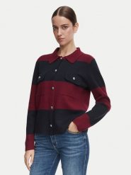 Morgan Kardigan 262-MBOLOU Bordowy Regular Fit. Czerwone kardigany Morgan, m, bez wzorów, z syntetyku. Za 299.99 zł.