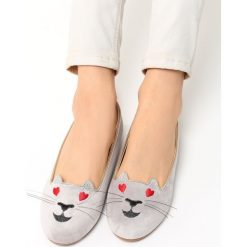 Szare Mokasyny Whiskers. Baleriny Born2be. Za 49.99 zł.