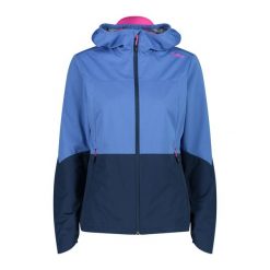 Kurtka softshell damska CMP Fix Hood. Niebieskie kurtki sportowe CMP, xs, bez wzorów, z softshellu, bez kaptura, trekkingowe. Za 448.20 zł.