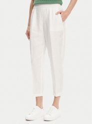 United Colors Of Benetton Spodnie materiałowe 4AGH558X5 Écru Straight Fit. Spodnie materiałowe United Colors of Benetton, xs, bez wzorów, ze lnu. Za 209.99 zł.