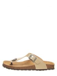 Billowy Japonki w kolorze złotym rozmiar: 41. Żółte klapki Billowy, bez wzorów, z tworzywa sztucznego, z otwartym noskiem, bez obcasa. Za 58.00 zł.