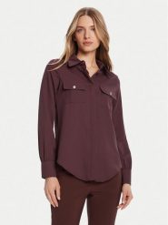 Rinascimento Koszula CFC0125777003 Brązowy Regular Fit. Brązowe koszule Rinascimento, s, bez wzorów, z syntetyku, bez kołnierzyka, bez ramiączek. Za 339.99 zł.