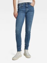 G-Star Dżinsy - Skinny fit - w kolorze niebieskim rozmiar: W28/L34. Niebieskie jeansy G-Star, l, z aplikacjami. Za 255.34 zł.