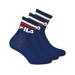 Skarpetki Fila Quarter Unisex 3-Pack Marynarka Wojenna Rozmiar 36-38. Niebieskie marynarki i żakiety Fila, bez wzorów. Za 131.99 zł.