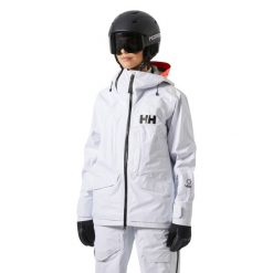 Damska kurtka narciarska Helly Hansen Ridge Infinity Shell. Białe kurtki narciarskie Helly Hansen, bez wzorów, bez kaptura, narciarskie. W wyprzedaży za 2,565.00 zł.