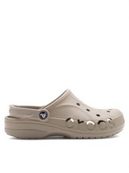 Crocs Klapki BAYA 10126-2V3 Beżowy. Brązowe klapki Crocs, bez wzorów, z materiału, bez obcasa. Za 199.99 zł.