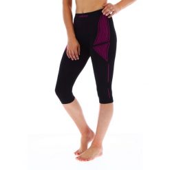Spodnie 3/4 termoaktywne damskie Viking Etna, leggins. Czarne bielizna sportowa Viking, xs, bez wzorów, narciarskie. Za 99.90 zł.
