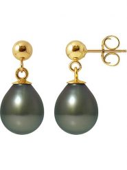 Pearl Addict Złote kolczyki-wkrętki z perłami rozmiar: onesize. Żółte kolczyki Pearl Addict, z perłą, złote. Za 761.99 zł.