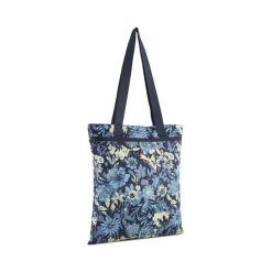 Torba typu tote Pop PUMA. Niebieskie torby na ramię Puma, bez wzorów, sportowe, na ramię, z nadrukiem, bez dodatków. Za 59.00 zł.